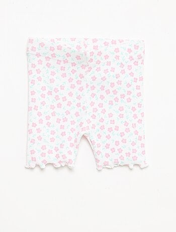 Set di 2 leggings a coste