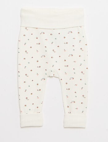 Set di 2 leggings a coste con risvolto - 2 pezzi