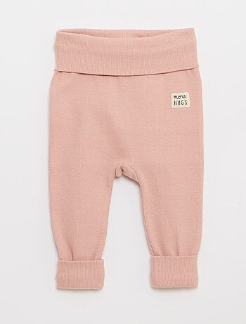 Set di 2 leggings a coste con risvolto - 2 pezzi