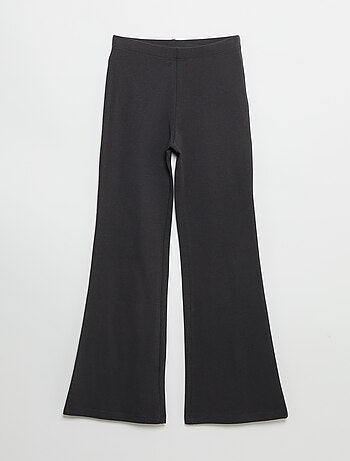 Set di 2 leggings a tinta unita a zampa