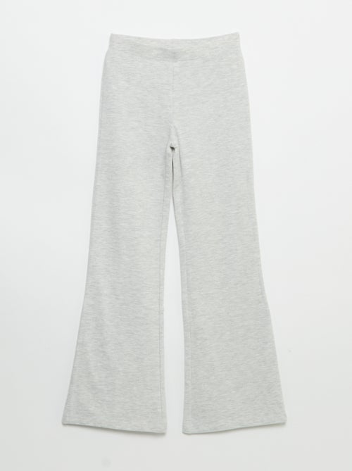 Set di 2 leggings a tinta unita a zampa - Kiabi