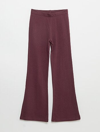 Set di 2 leggings a tinta unita a zampa
