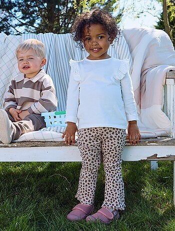 Set di 2 leggings a zampa