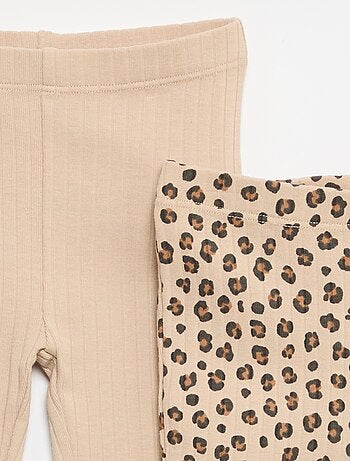 Set di 2 leggings a zampa