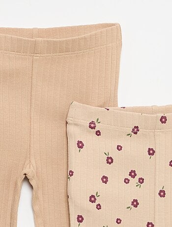 Set di 2 leggings a zampa