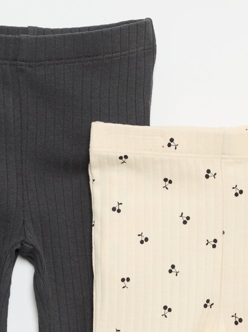Set di 2 leggings a zampa - Kiabi