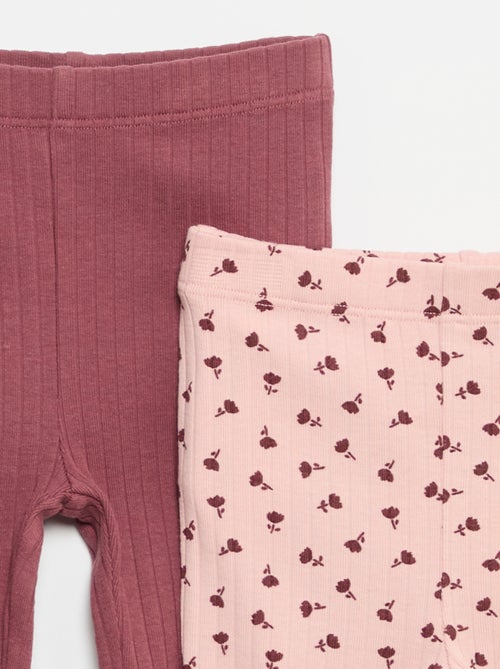 Set di 2 leggings a zampa - Kiabi