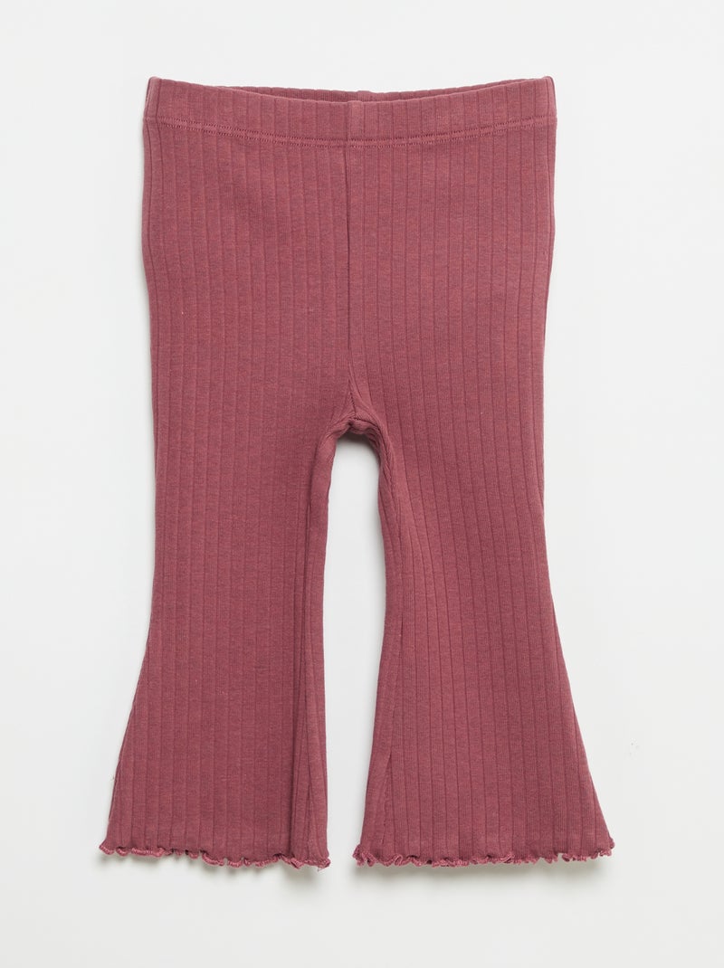 Set di 2 leggings a zampa Rosa - Kiabi