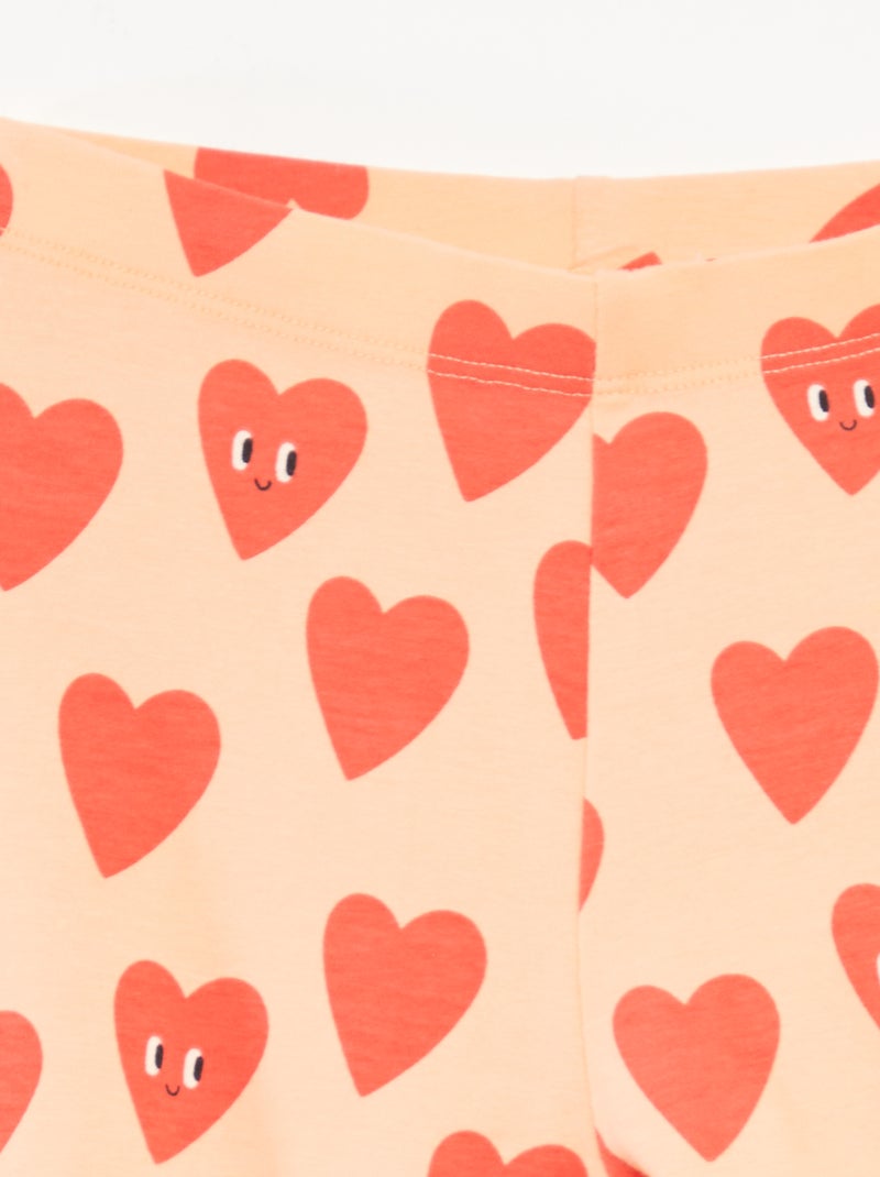 Set di 2 leggings Arancione - Kiabi