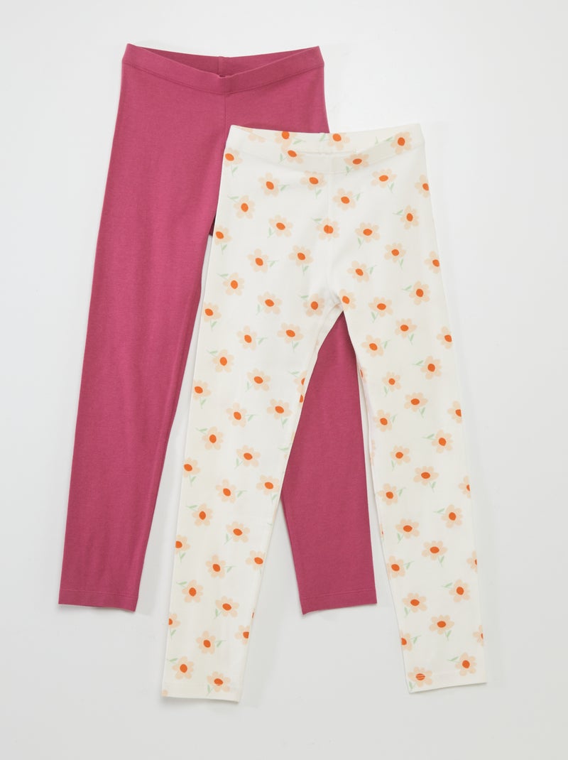 Set di 2 leggings BIANCO - Kiabi