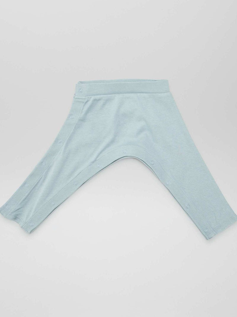 Set di 2 leggings con bottoncini a pressione - So Easy BLU - Kiabi