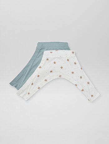 Set di 2 leggings con bottoni a pressione - collezione facile da indossare