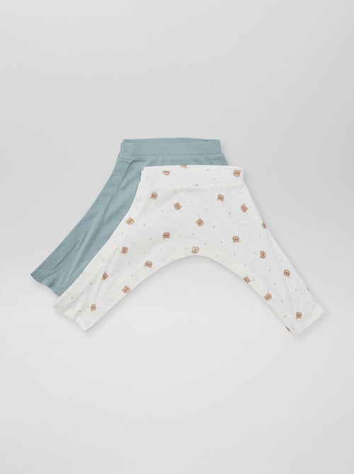 Set di 2 leggings con bottoni a pressione - collezione facile da indossare - Kiabi