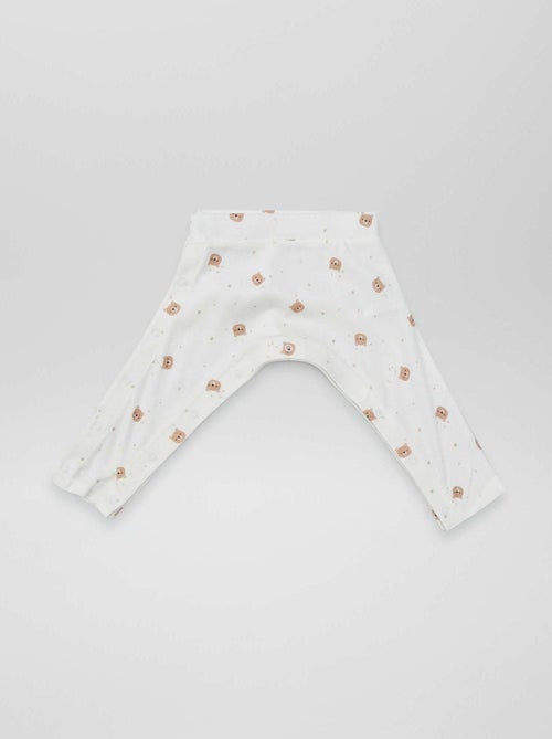 Set di 2 leggings con bottoni a pressione - collezione facile da indossare - Kiabi