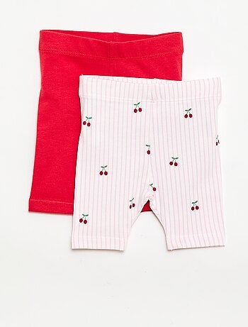 Set di 2 leggings corti