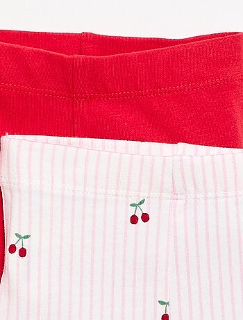 Set di 2 leggings corti