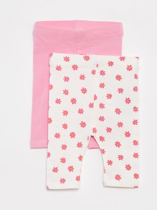 Set di 2 leggings corti
