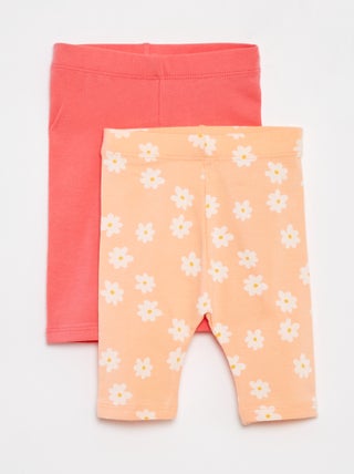 Set di 2 leggings corti
