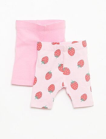 Set di 2 leggings corti