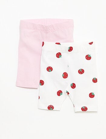 Set di 2 leggings corti