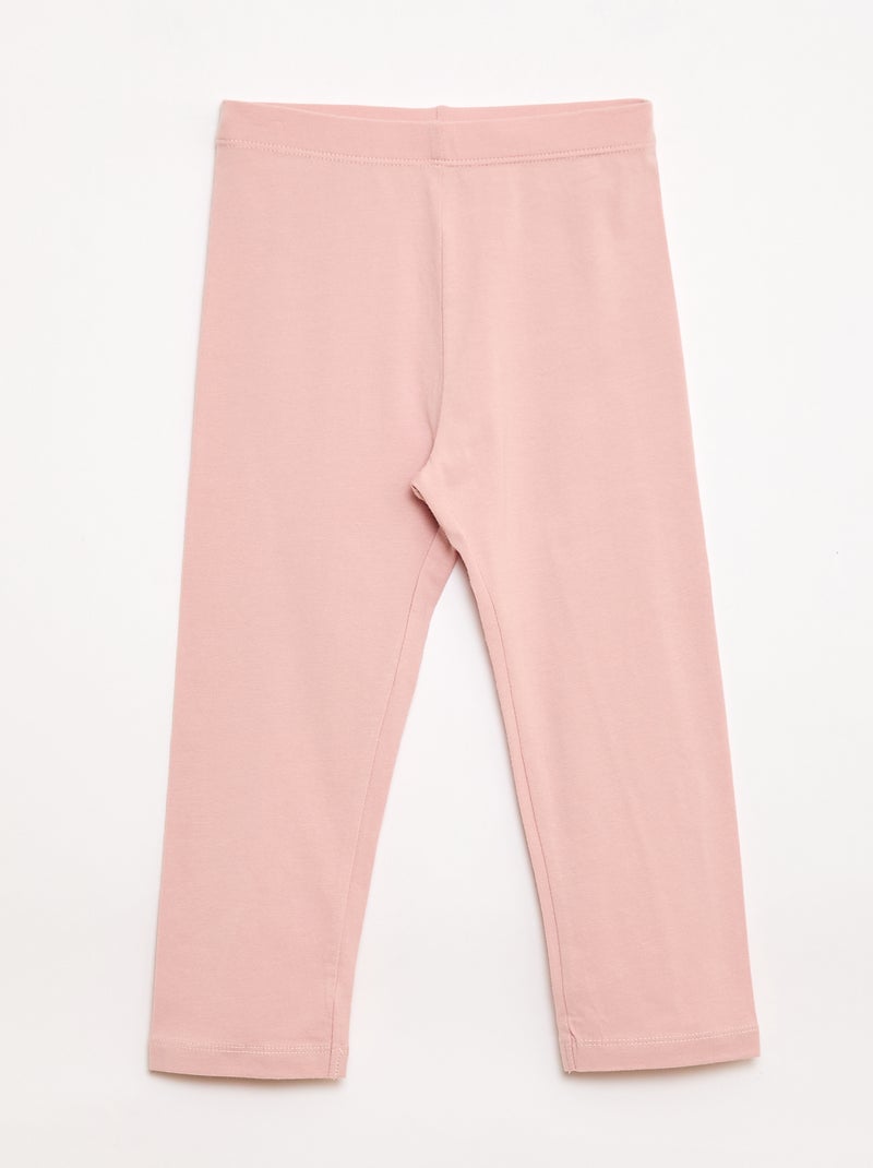 Set di 2 leggings corti Rosa - Kiabi