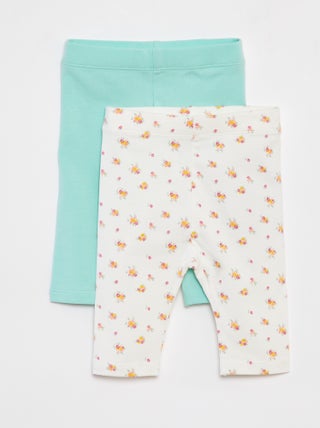 Set di 2 leggings corti