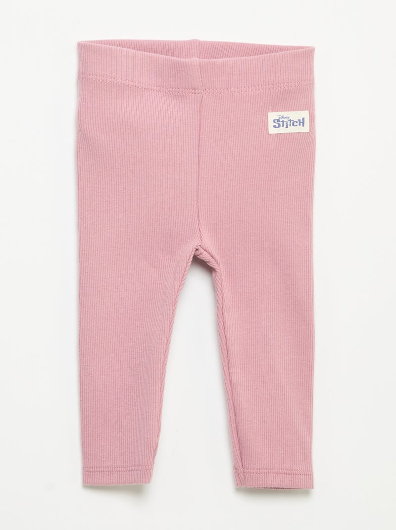 Set di 2 leggings 'Disney' a costine Beige - Kiabi