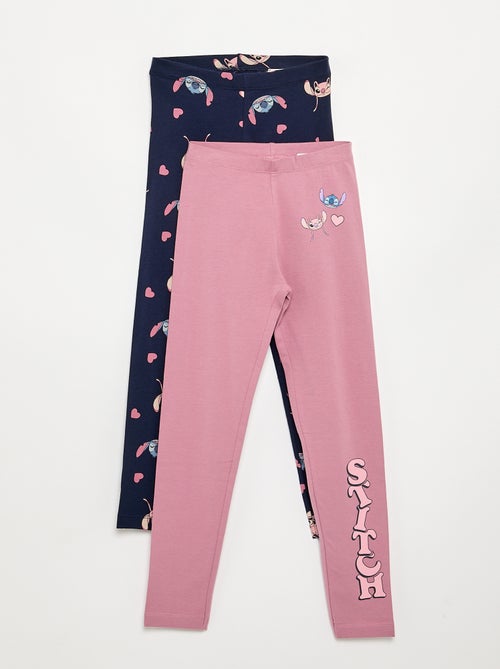 Set di 2 leggings \'Disney\' in jersey - Kiabi