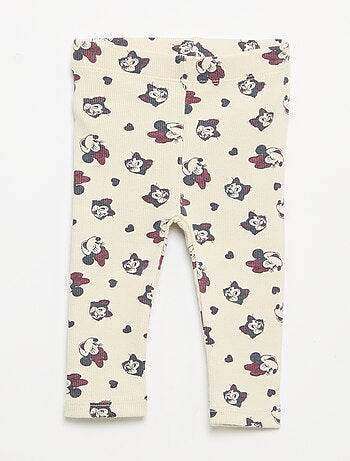 Set di 2 leggings "Disney" in maglia a costine