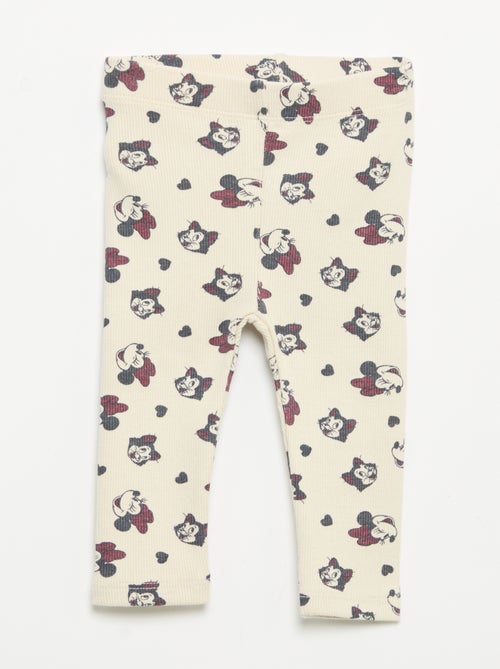 Set di 2 leggings "Disney" in maglia a costine - Kiabi