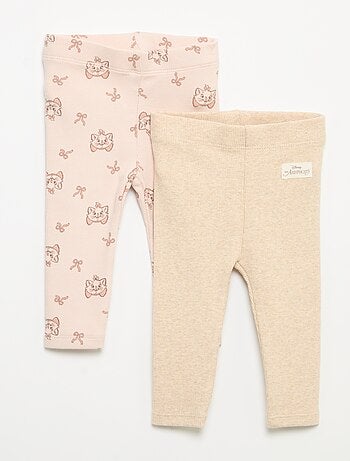 Set di 2 leggings "Disney" in maglia a costine