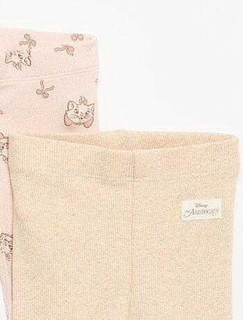 Set di 2 leggings "Disney" in maglia a costine