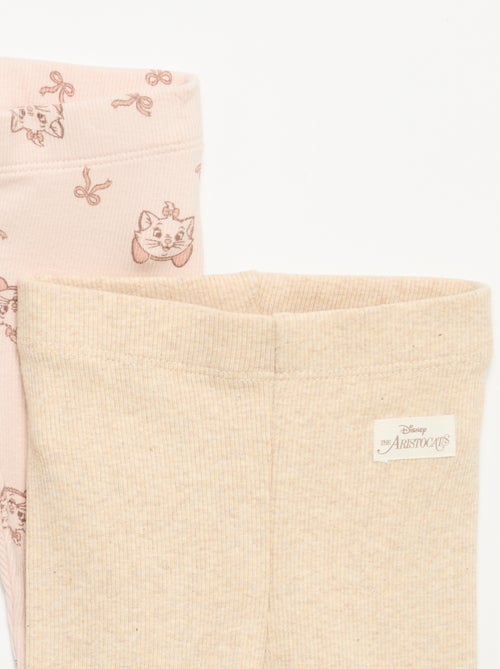 Set di 2 leggings 'Disney' in maglia a costine - Kiabi