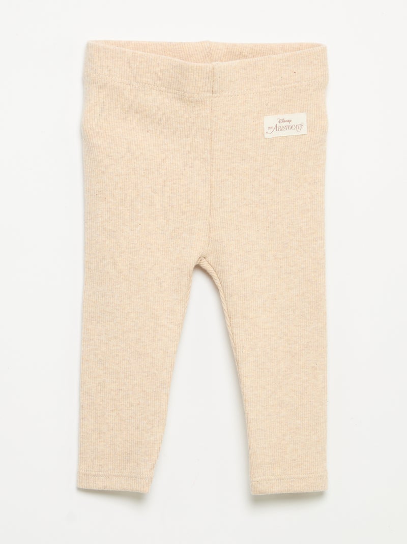 Set di 2 leggings 'Disney' in maglia a costine Rosa - Kiabi