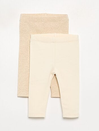 Set di 2 leggings in felpa