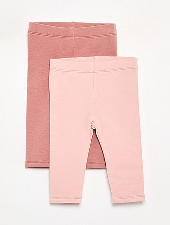 Set di 2 leggings in felpa
