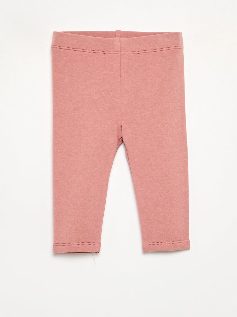 Set di 2 leggings in felpa Rosa - Kiabi