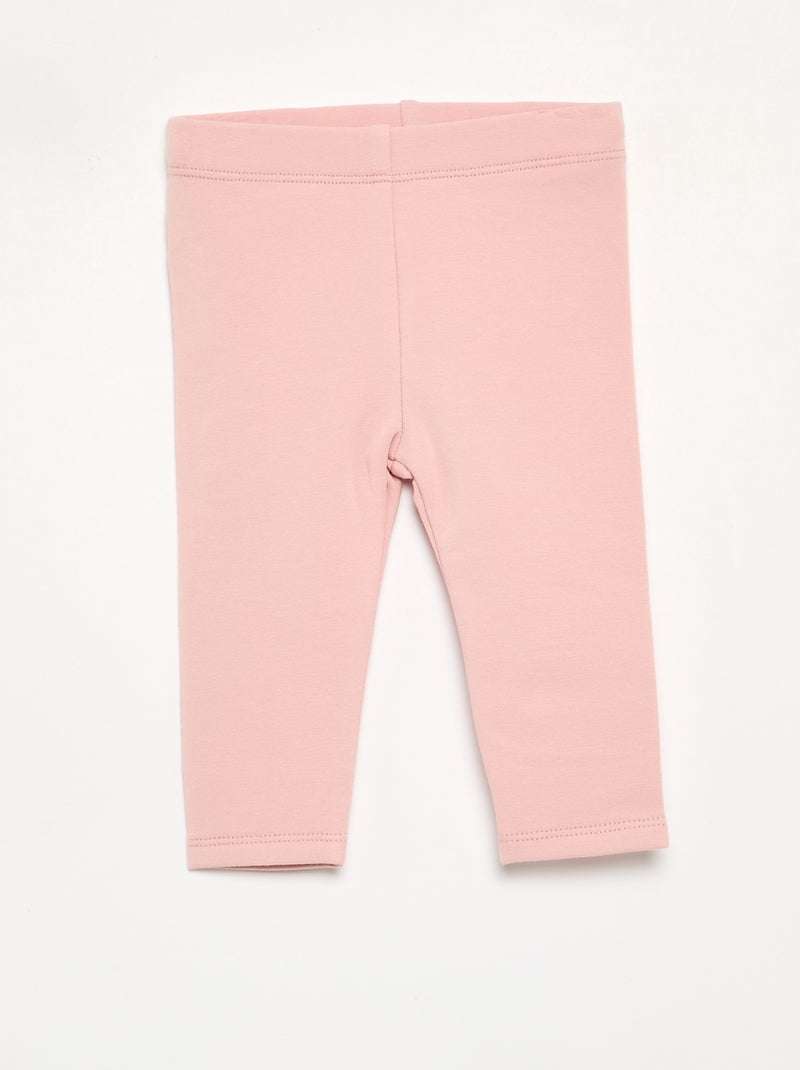 Set di 2 leggings in felpa Rosa - Kiabi