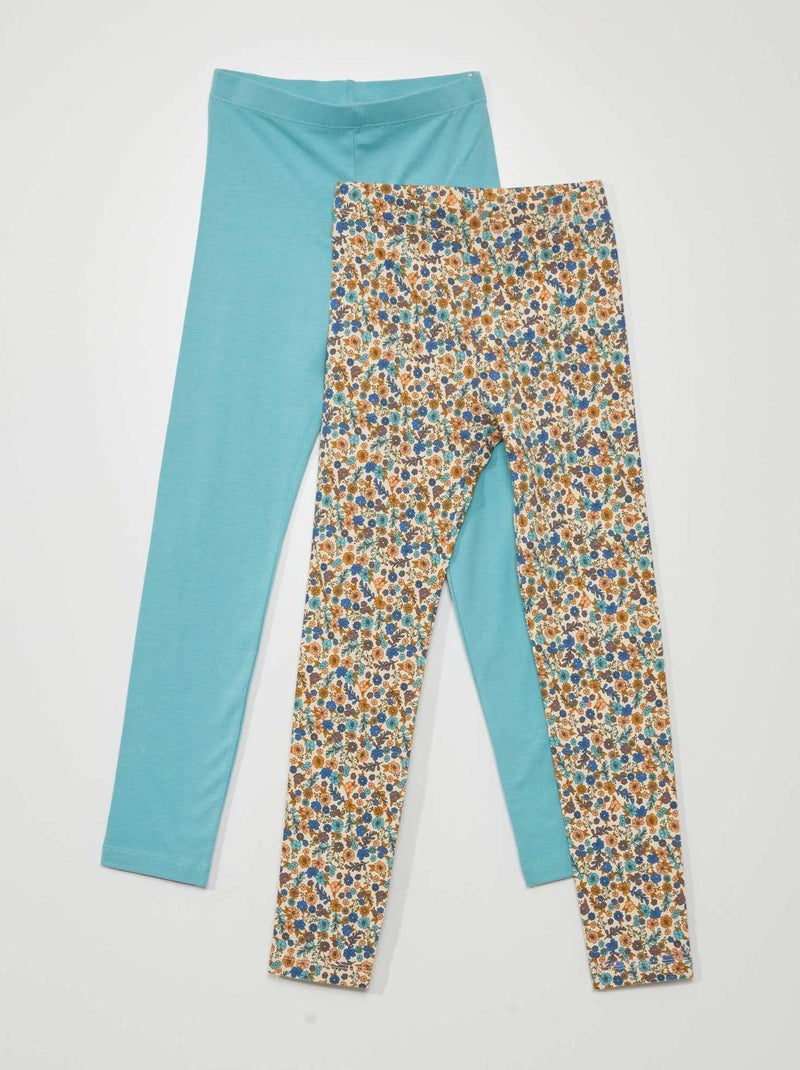 Set di 2 leggings in jersey 2 pezzi BIANCO - Kiabi