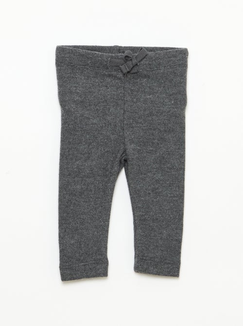 Set di 2 leggings in maglia peluche - Kiabi