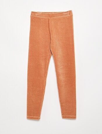 Set di 2 leggings in velluto a costine