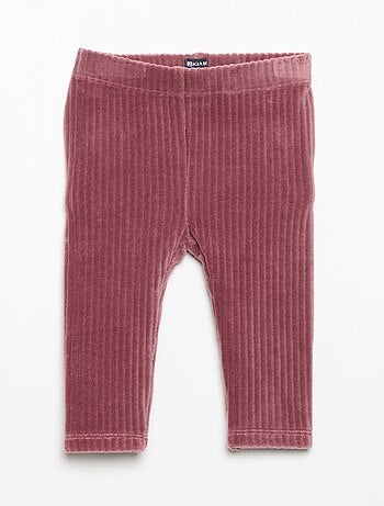Set di 2 leggings in velluto a costine