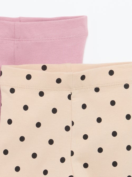 Set di 2 leggings lunghi - Kiabi Set di 2 leggings lunghi - Kiabi
