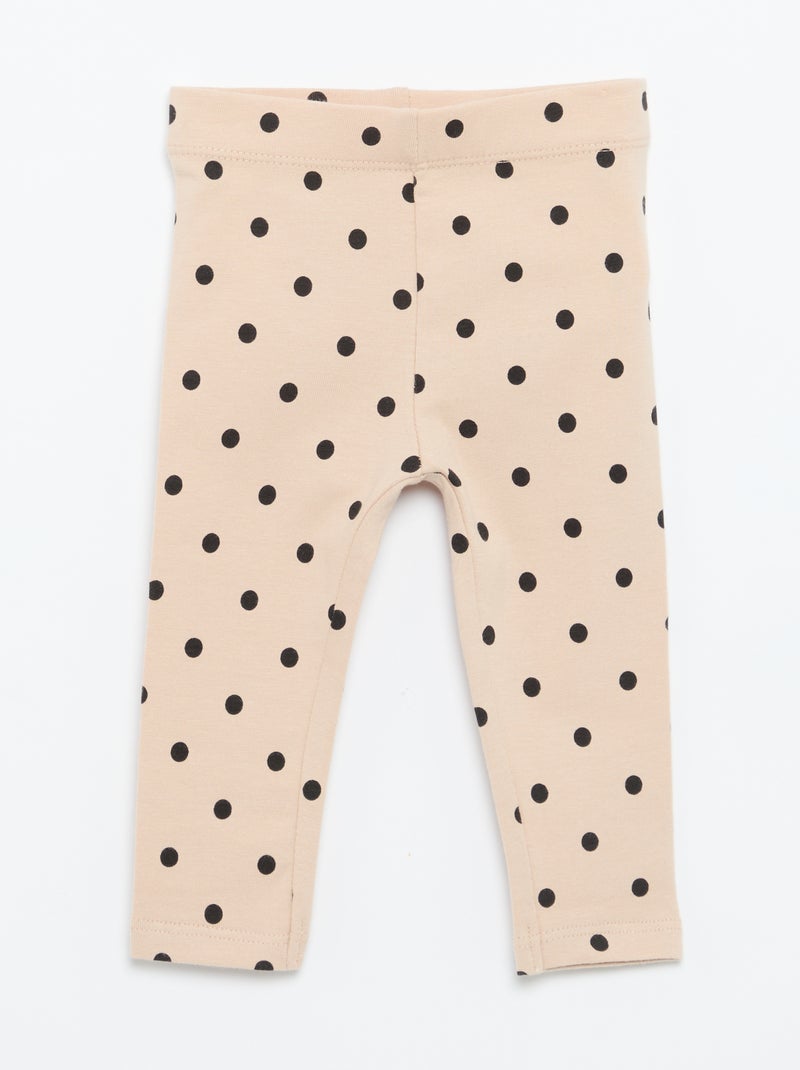 Set di 2 leggings lunghi Beige - Kiabi