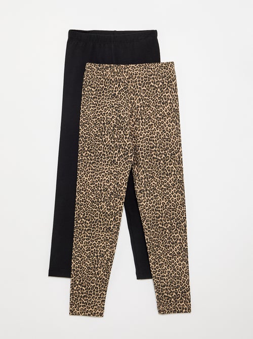 Set di 2 leggings lunghi - Kiabi Set di 2 leggings lunghi - Kiabi
