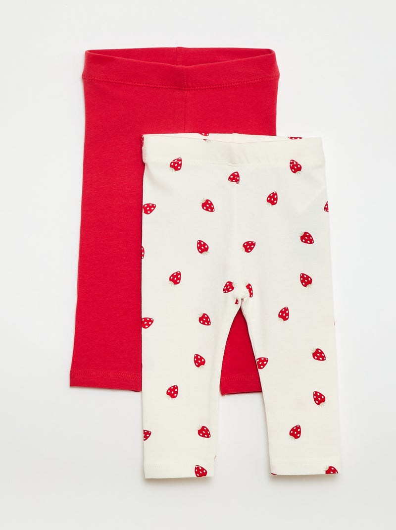 Set di 2 leggings lunghi Bianco - Kiabi
