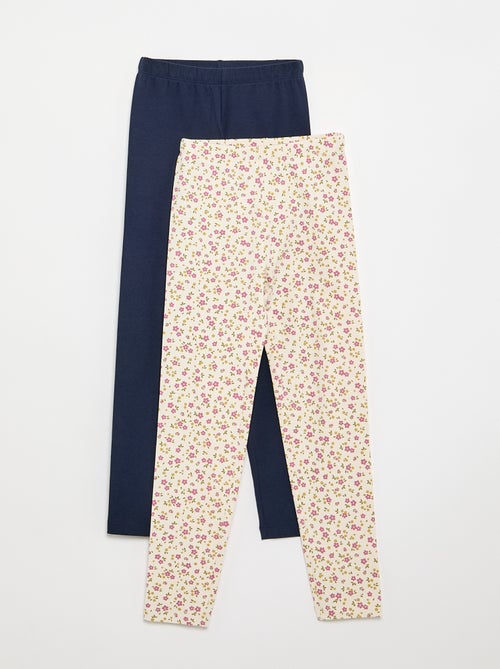 Set di 2 leggings lunghi - Kiabi Set di 2 leggings lunghi - Kiabi