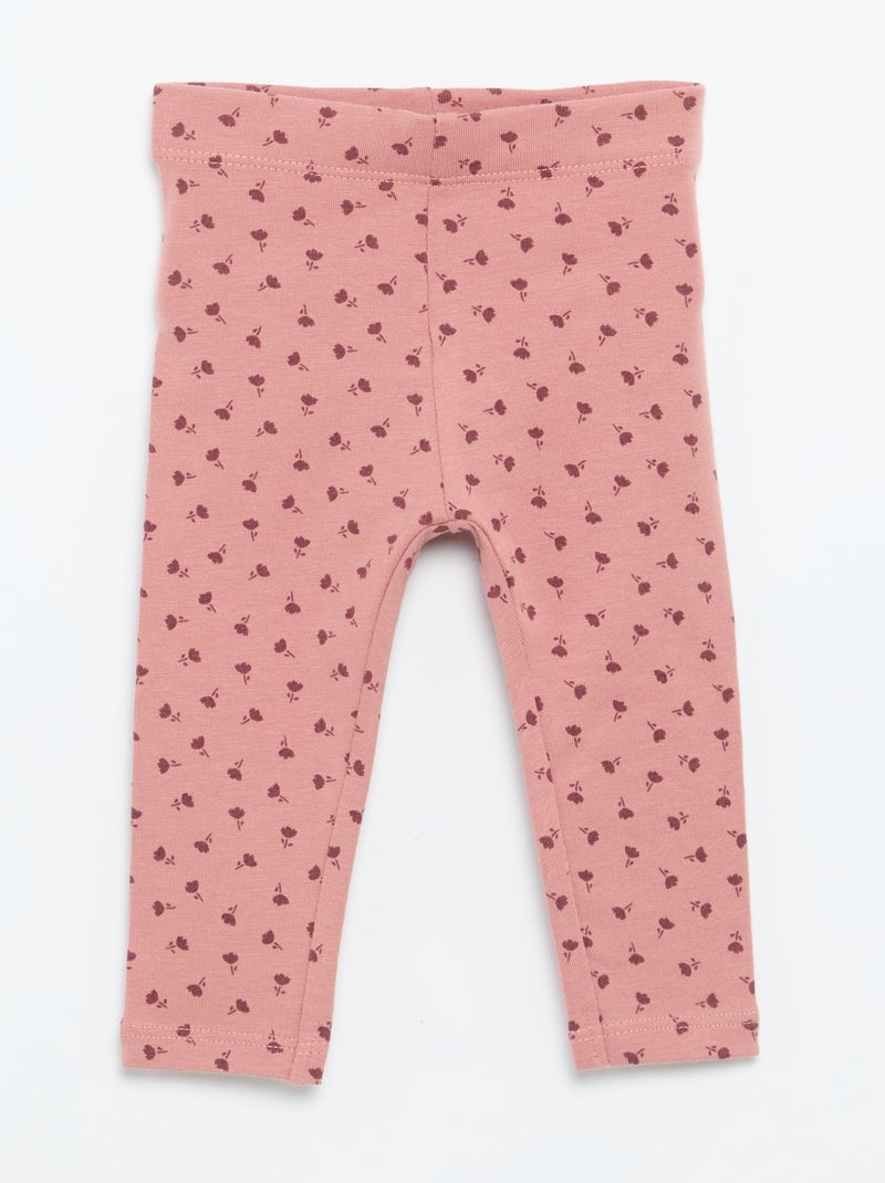 Set di 2 leggings lunghi Rosa - Kiabi