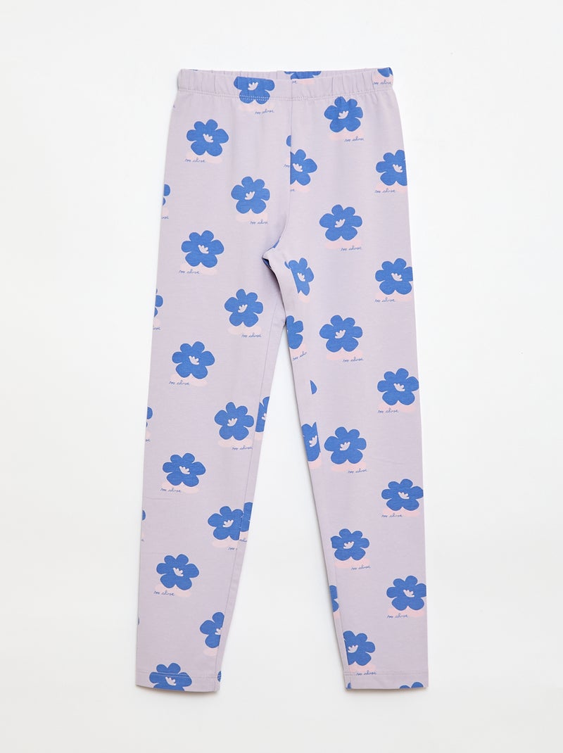 Set di 2 Leggings Lunghi Viola - Kiabi