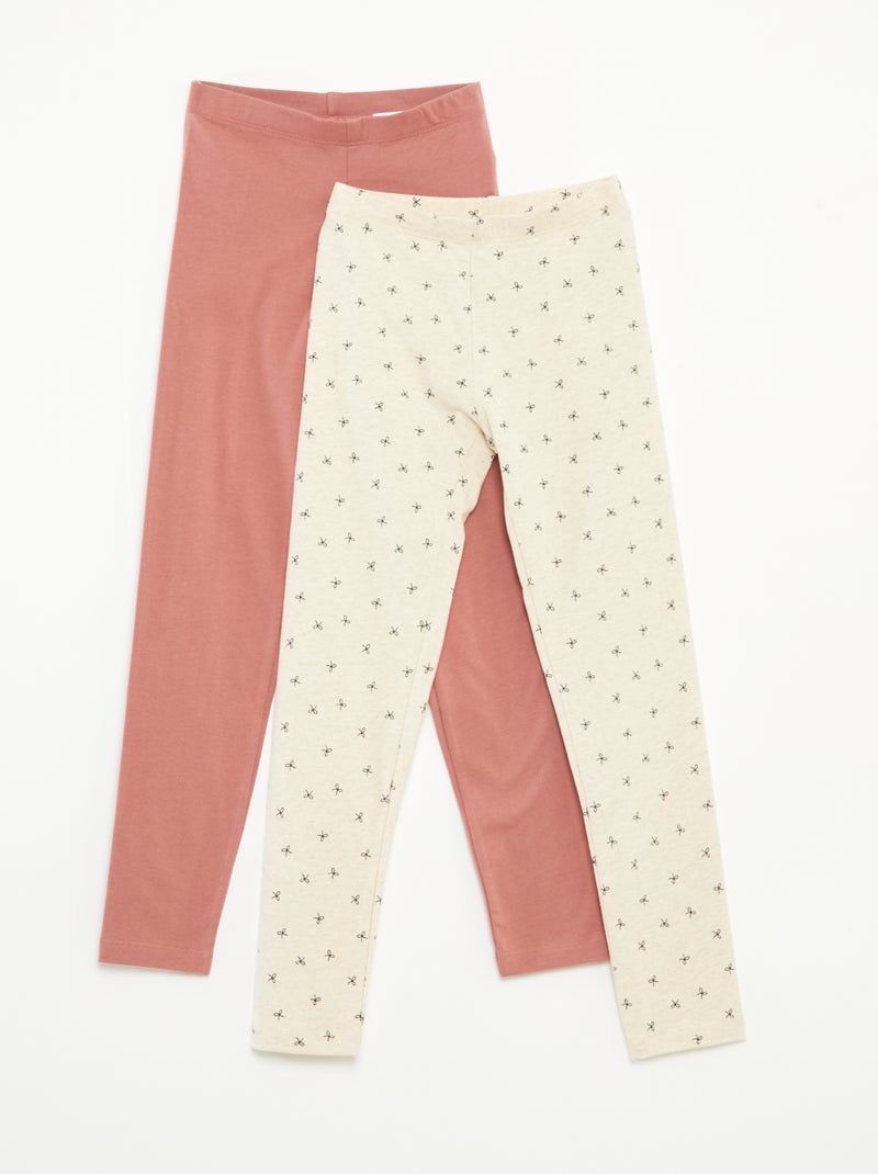 Set di 2 leggings Rosa - Kiabi